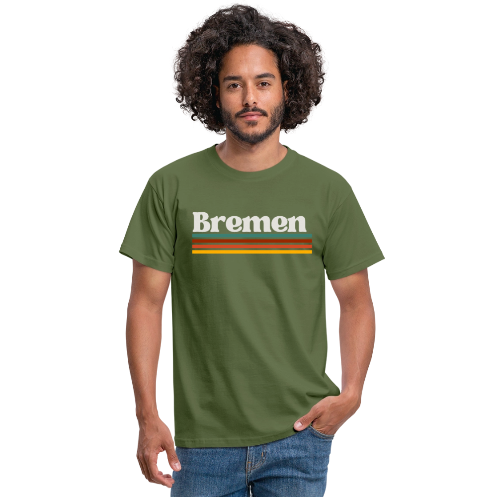 T-Shirt Bremen "Retro" - Militärgrün