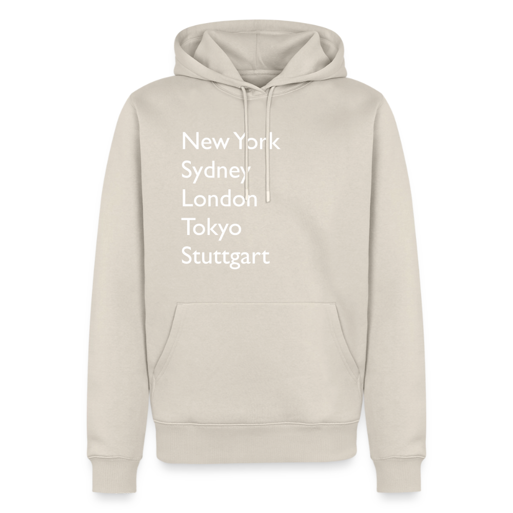 Hoodie Stuttgart "Metropolen Big" Bright Edition - Beige