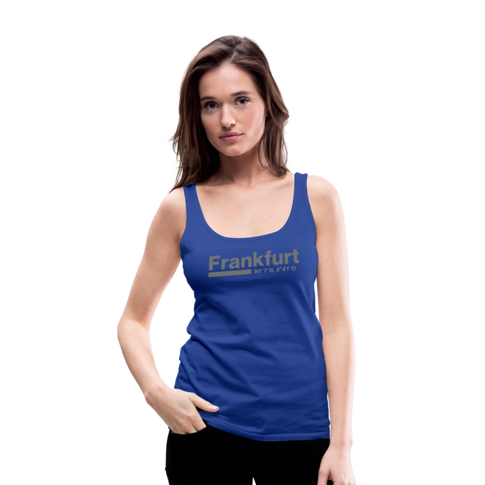 Tanktop Ladies Frankfurt (Main) "Bold GPS" - Königsblau