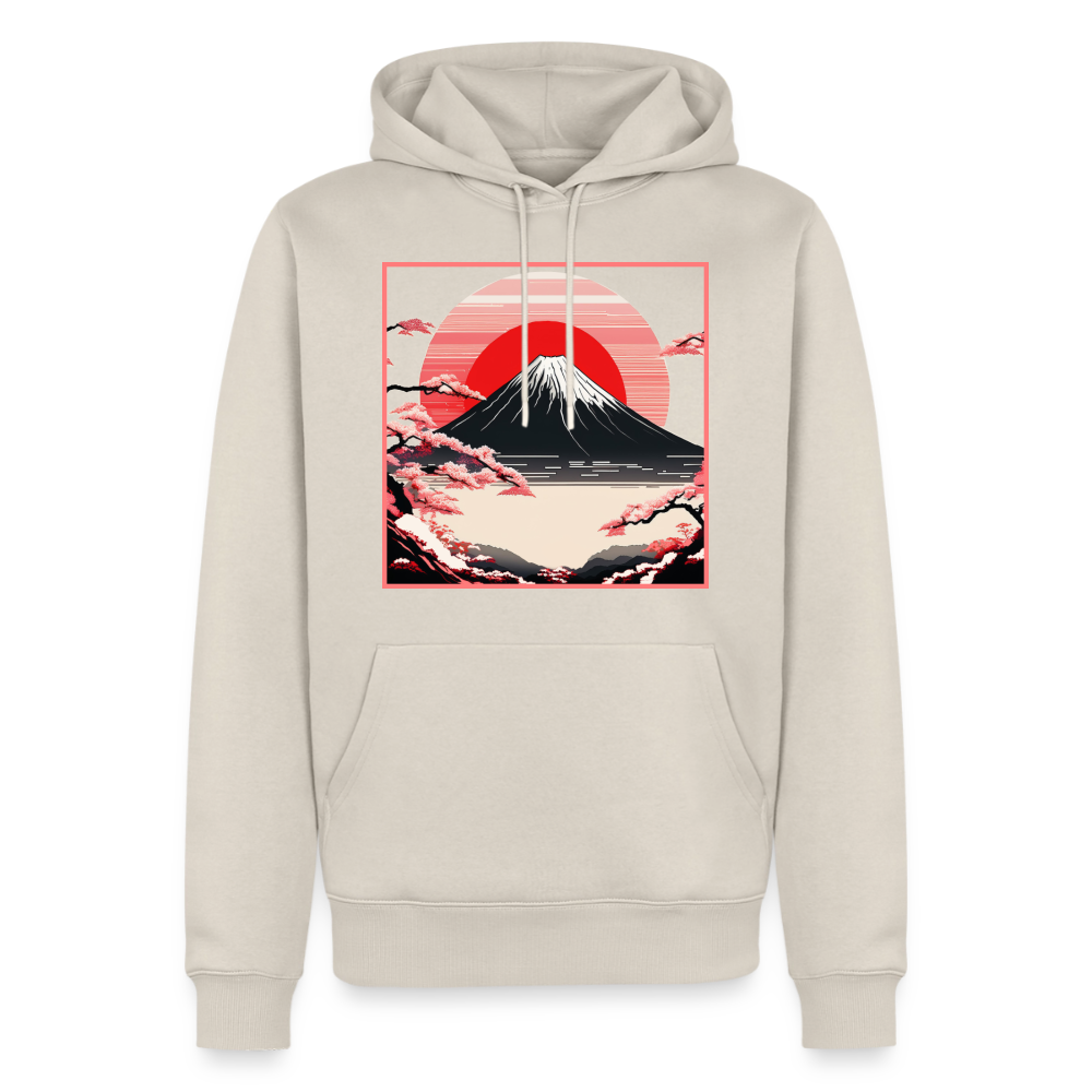 Hoodie Japan "Fuji" - Beige
