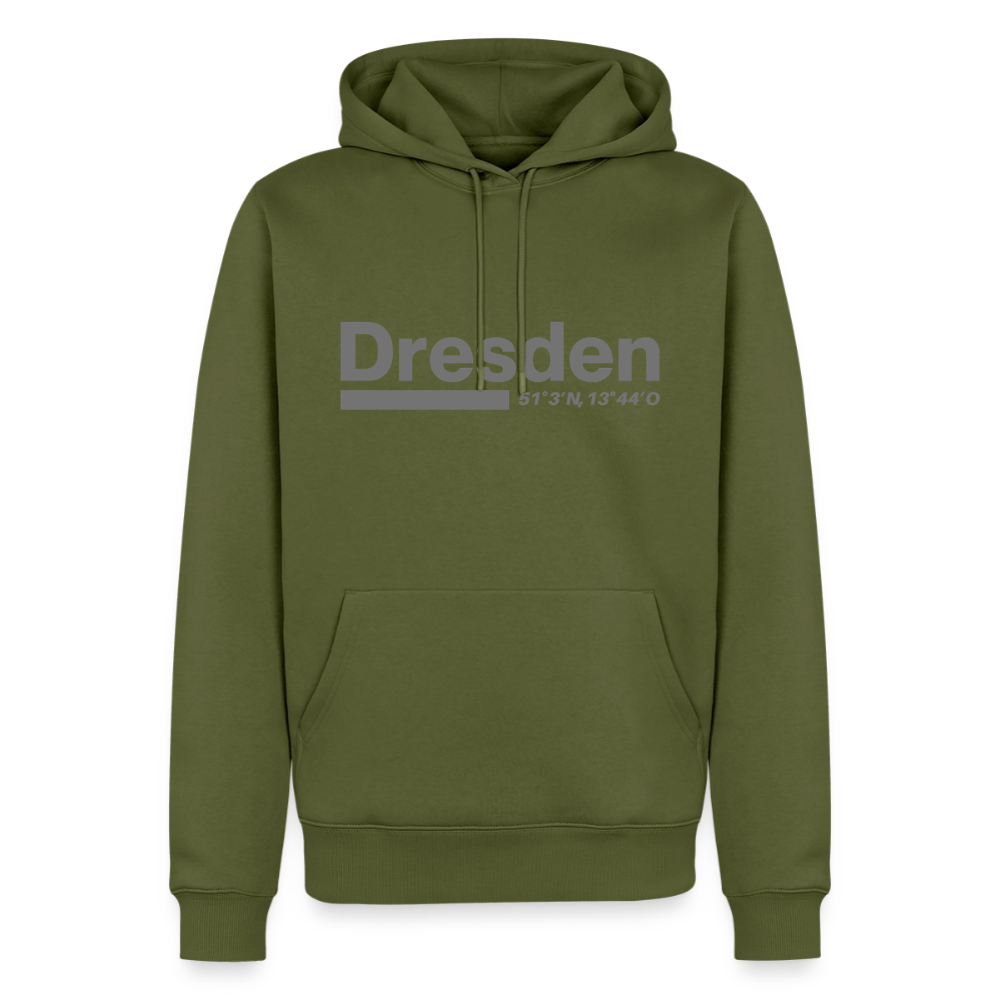 Hoodie Dresden "Bold GPS" - Khaki