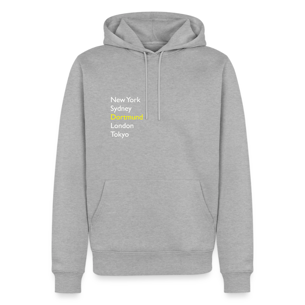 Hoodie Dortmund "Metropolen" Bright Edition - Grau meliert