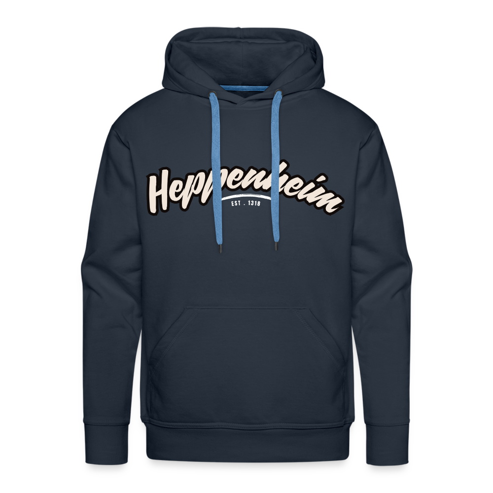 Hoodie Heppenheim "Graffiti Tag White" - Navy