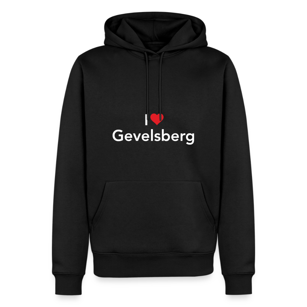 Hoodie "I Love Gevelsberg" Bright Edition - Schwarz