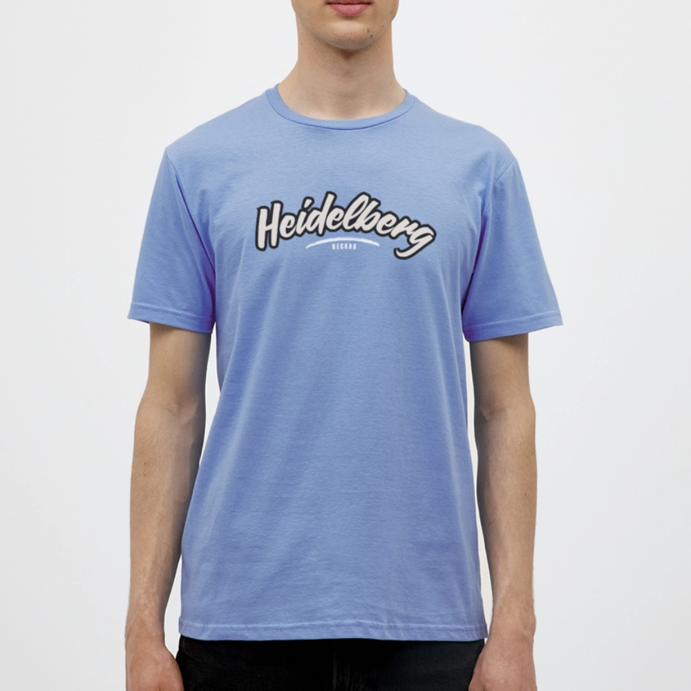 T-Shirt Heidelberg "Graffiti Tag White" - carolina blue