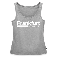 Tanktop Ladies Frankfurt (Main) "Bold GPS White" - Grau meliert