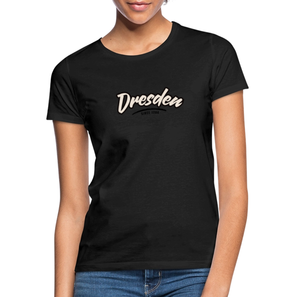 T-Shirt Ladies Dresden "Graffiti Tag" - Schwarz