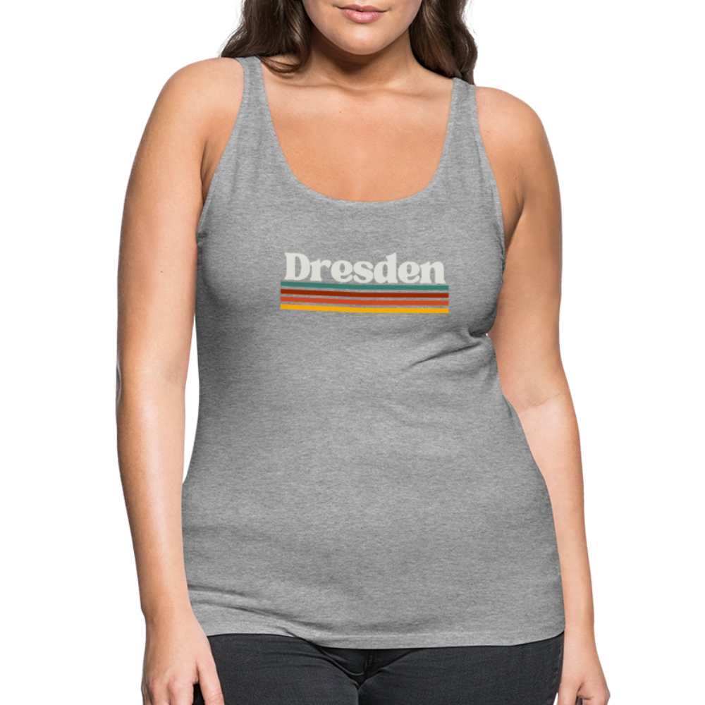 Tanktop Ladies Dresden "Retro" - Grau meliert