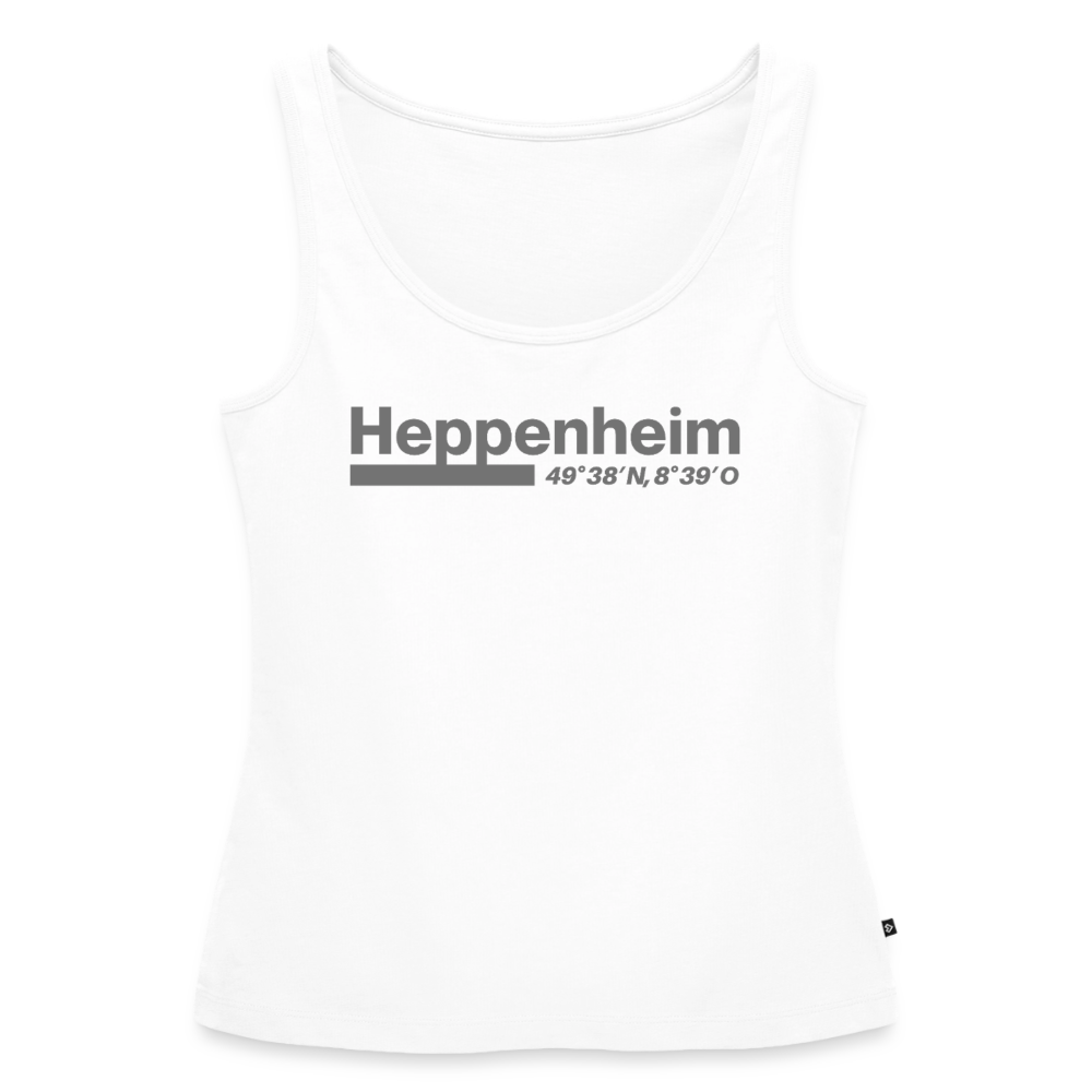 Tanktop Ladies Heppenheim "Bold GPS" - Weiß