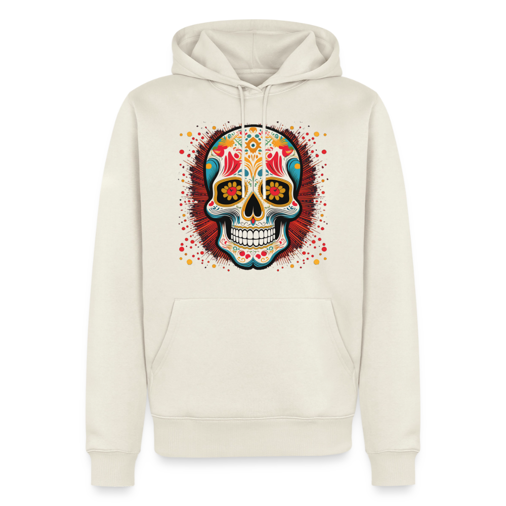 Hoodie Mexico "Craneo Dos" - Naturweiß
