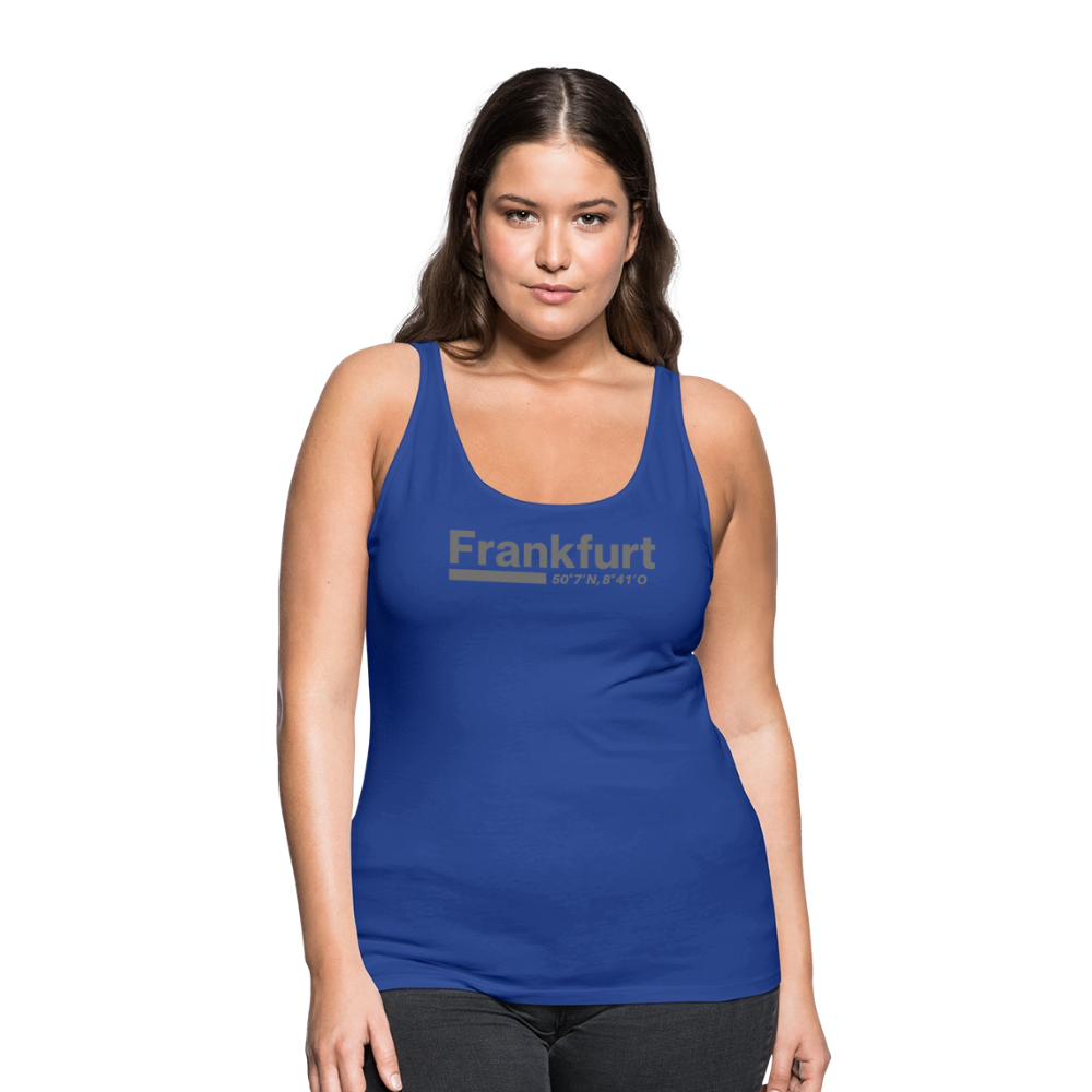 Tanktop Ladies Frankfurt (Main) "Bold GPS" - Königsblau