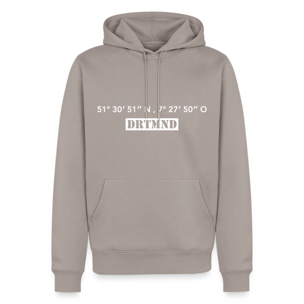 Hoodie Dortmund "DRTMND GPS" Bright Edition - Taupe