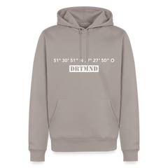 Hoodie Dortmund "DRTMND GPS" Bright Edition - Taupe