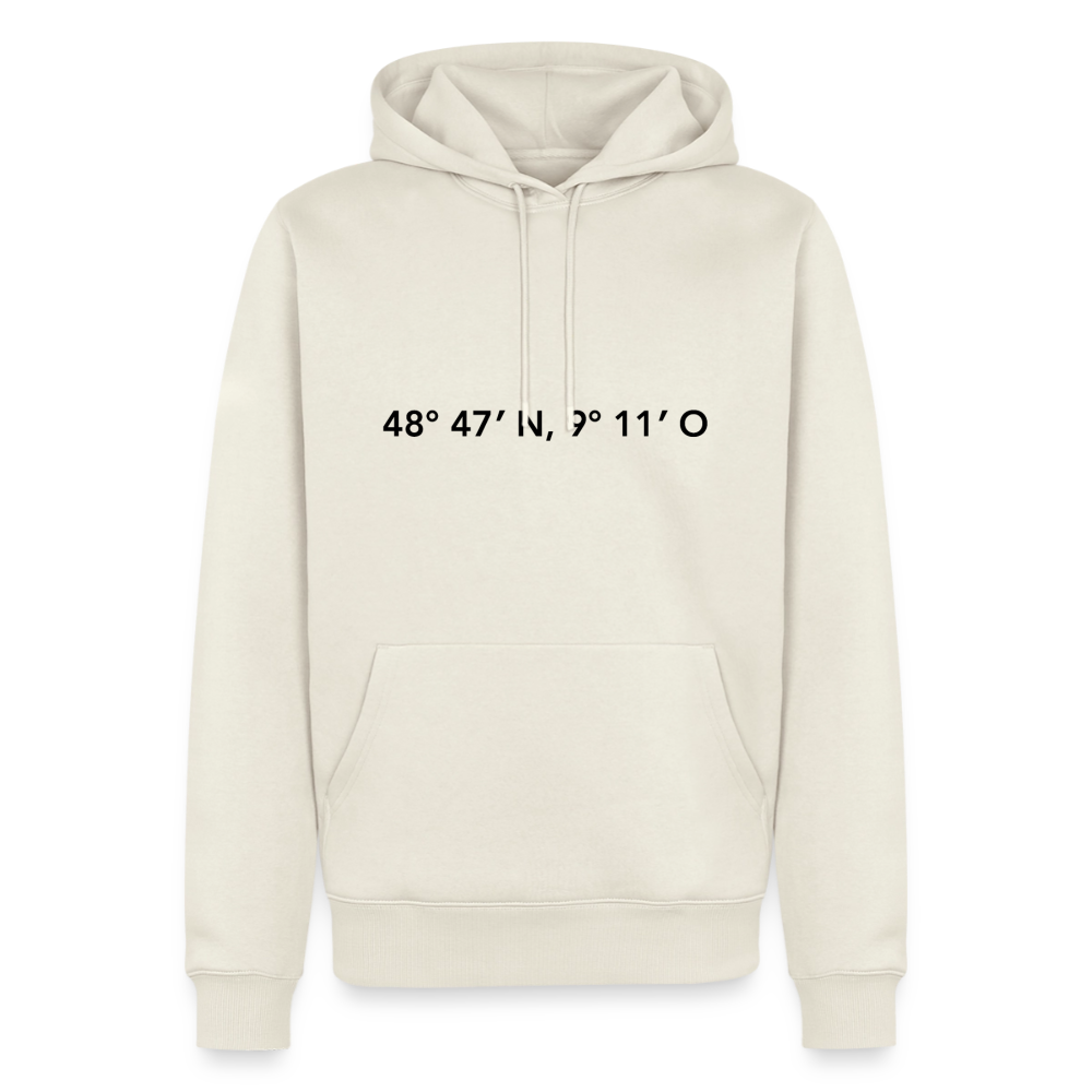 Hoodie Stuttgart "GPS" Dark Edition - Naturweiß