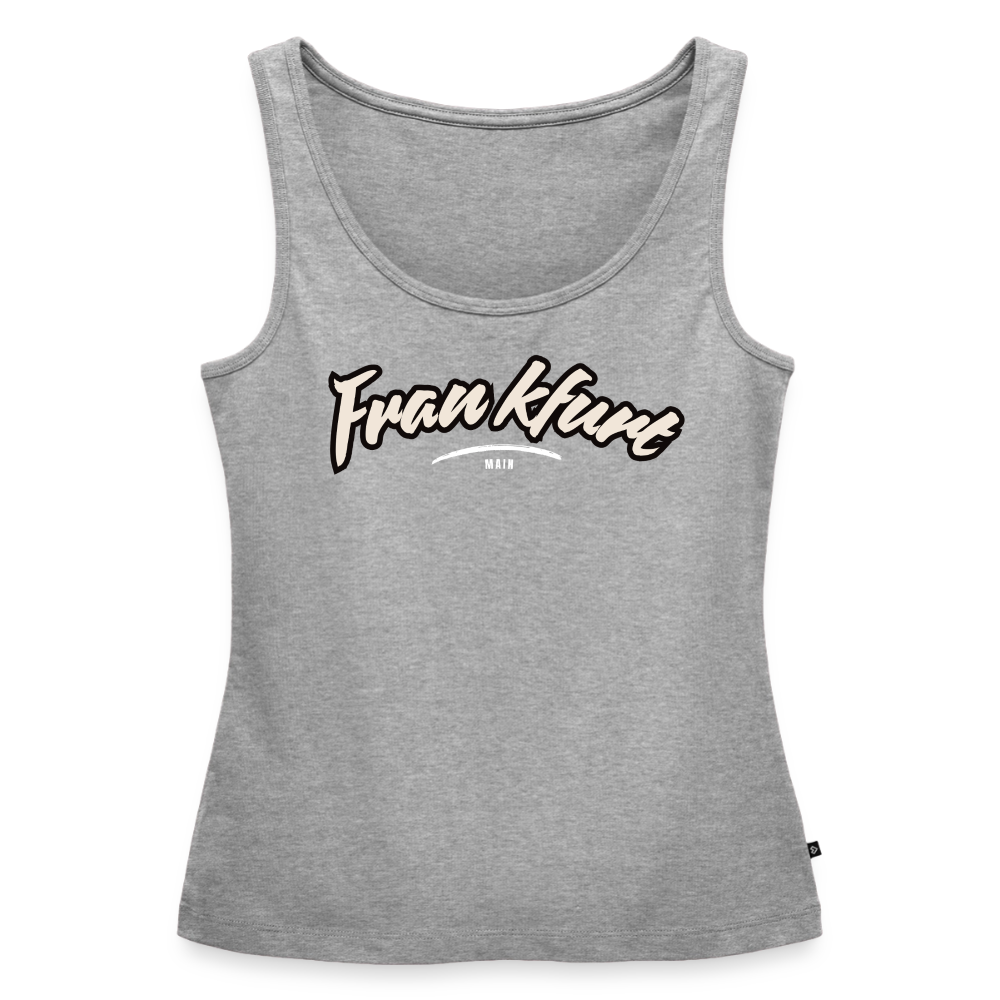 Tanktop Ladies Frankfurt (Main) "Graffiti Tag White" - Grau meliert