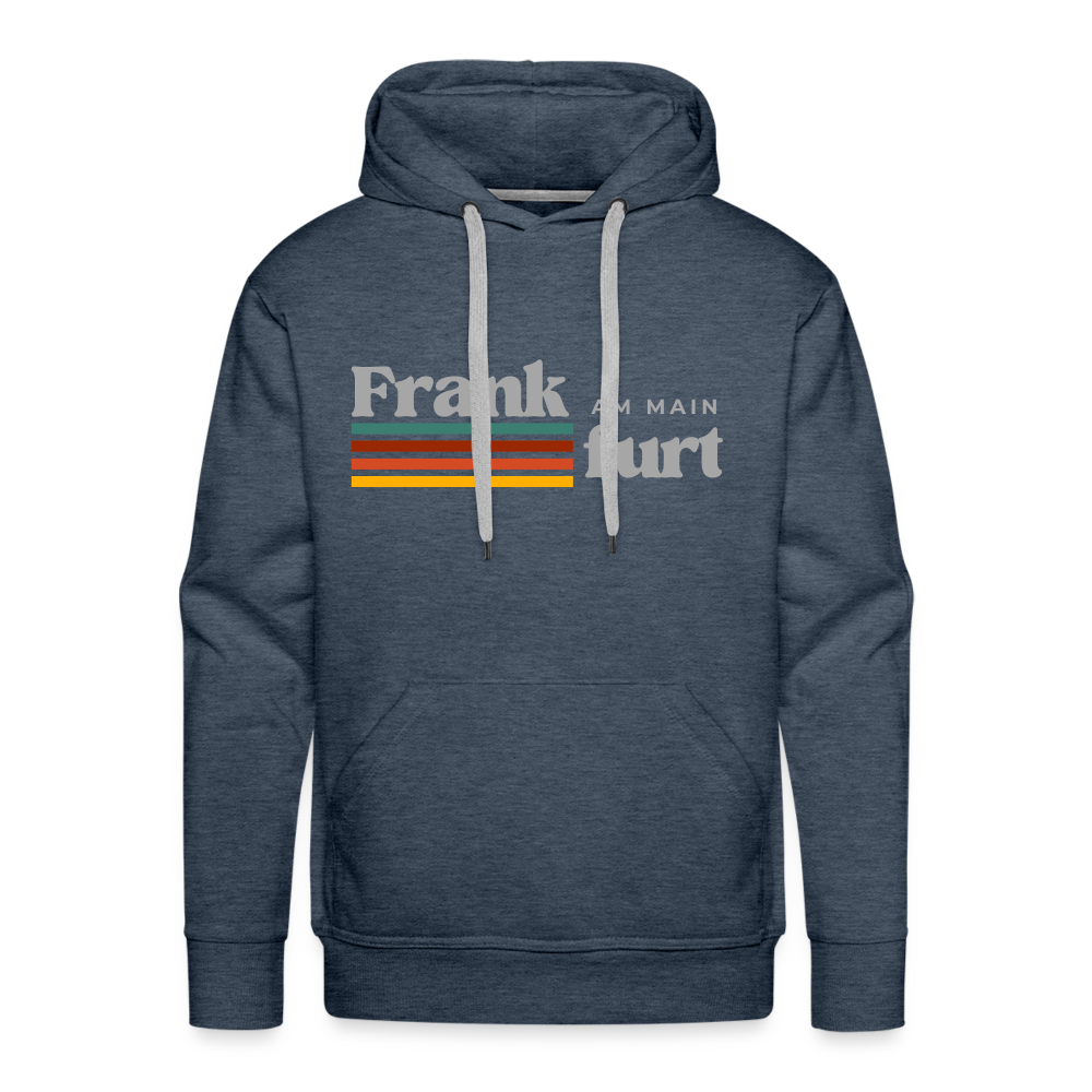 Hoodie Frankfurt (Main) "Retro" - Jeansblau