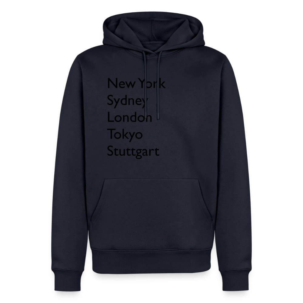 Hoodie Stuttgart "Metropolen Big" Dark Edition - Navy