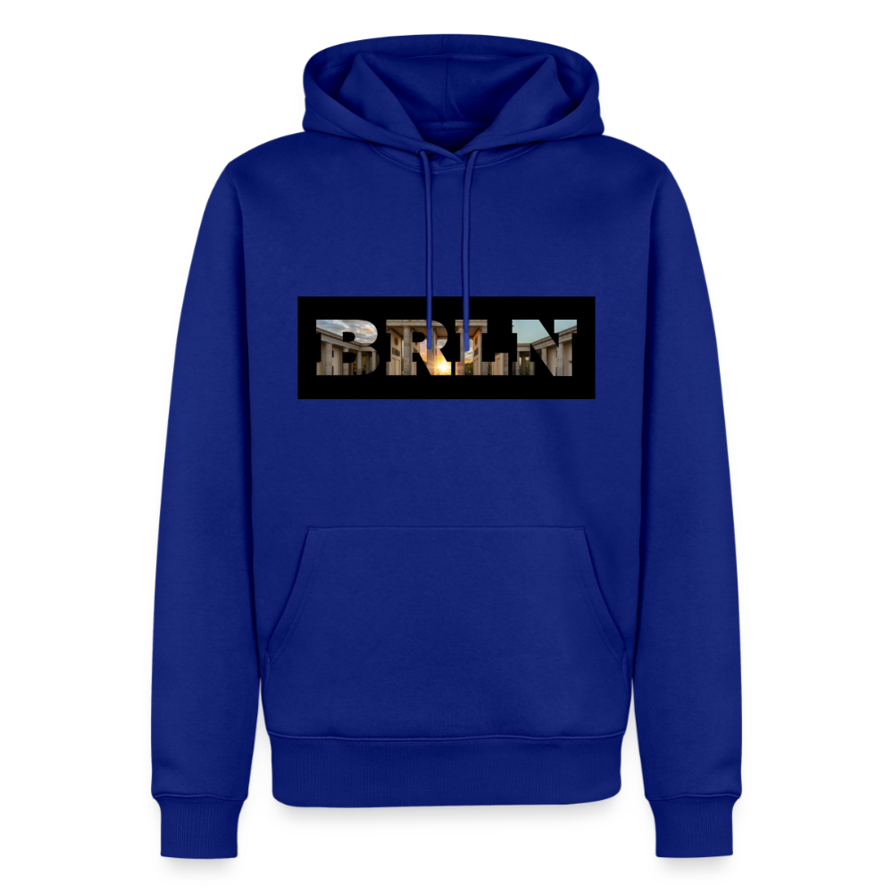 Hoodie Berlin "BRLN Brandenburger Tor" Dark Edition - Royalblau