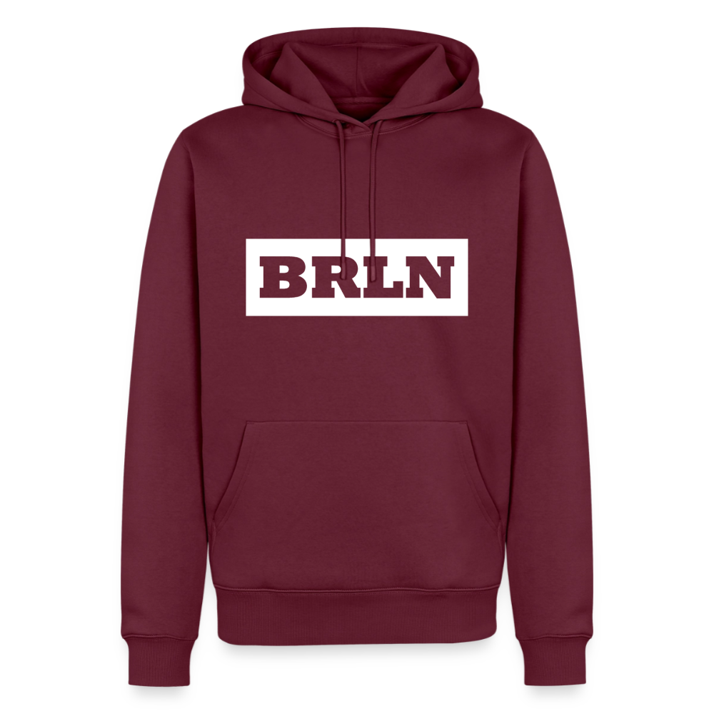 Hoodie Berlin "BRLN" Bright Edition - Burgunderrot