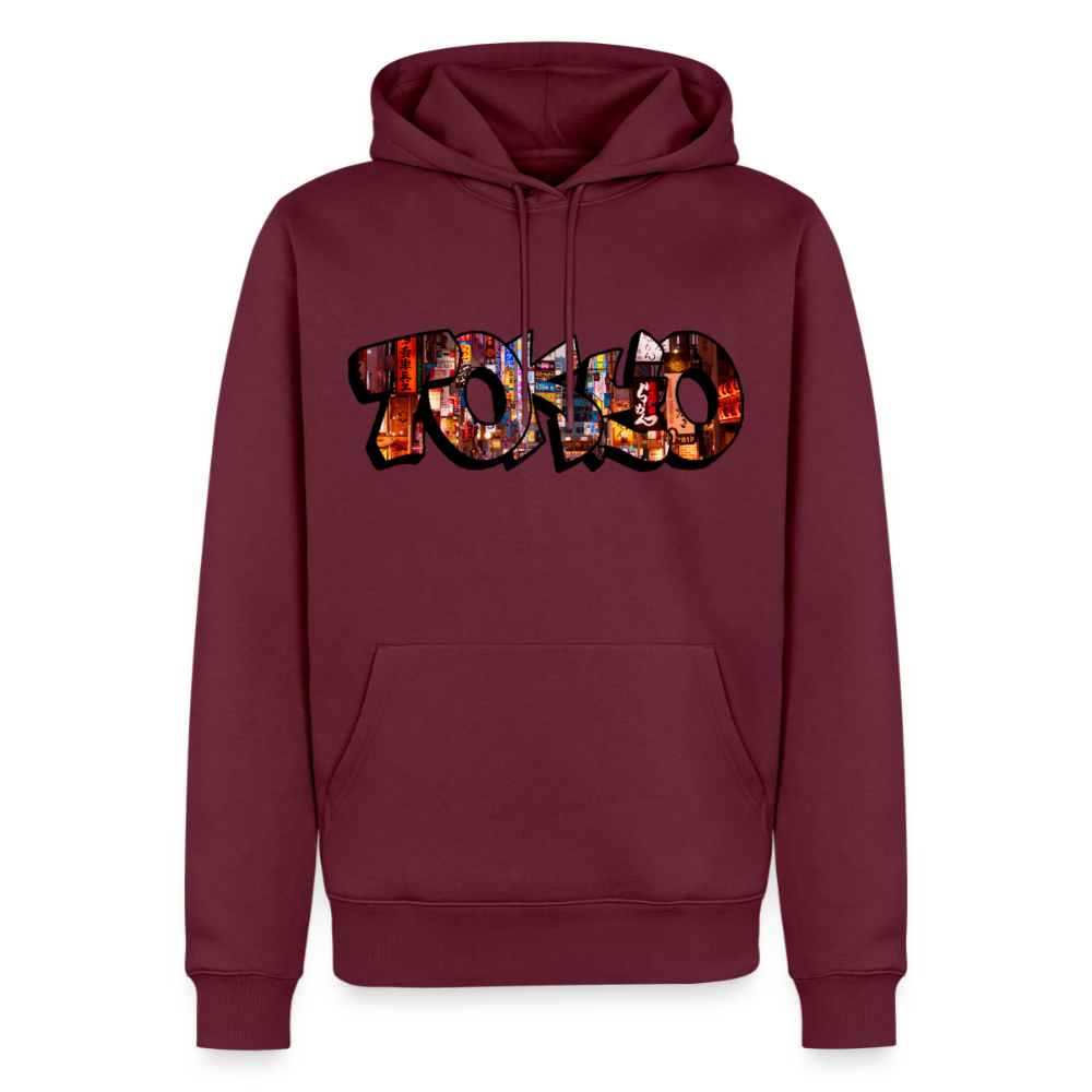 Hoodie Japan Graffiti "Tokyo" - Burgunderrot