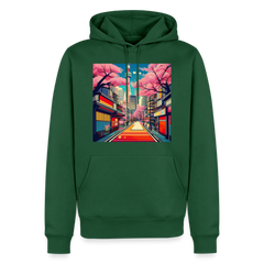 Hoodie Japan "Tokyo" - Flaschengrün