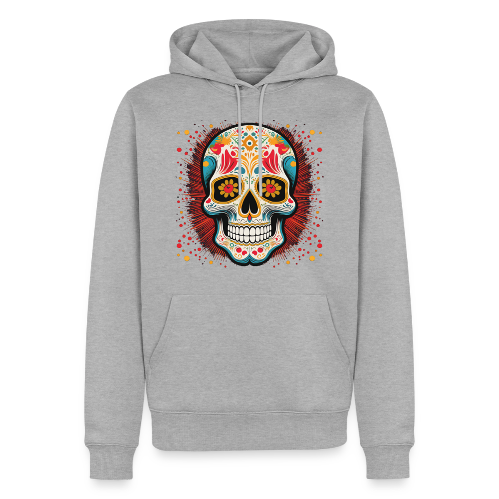 Hoodie Mexico "Craneo Dos" - Grau meliert