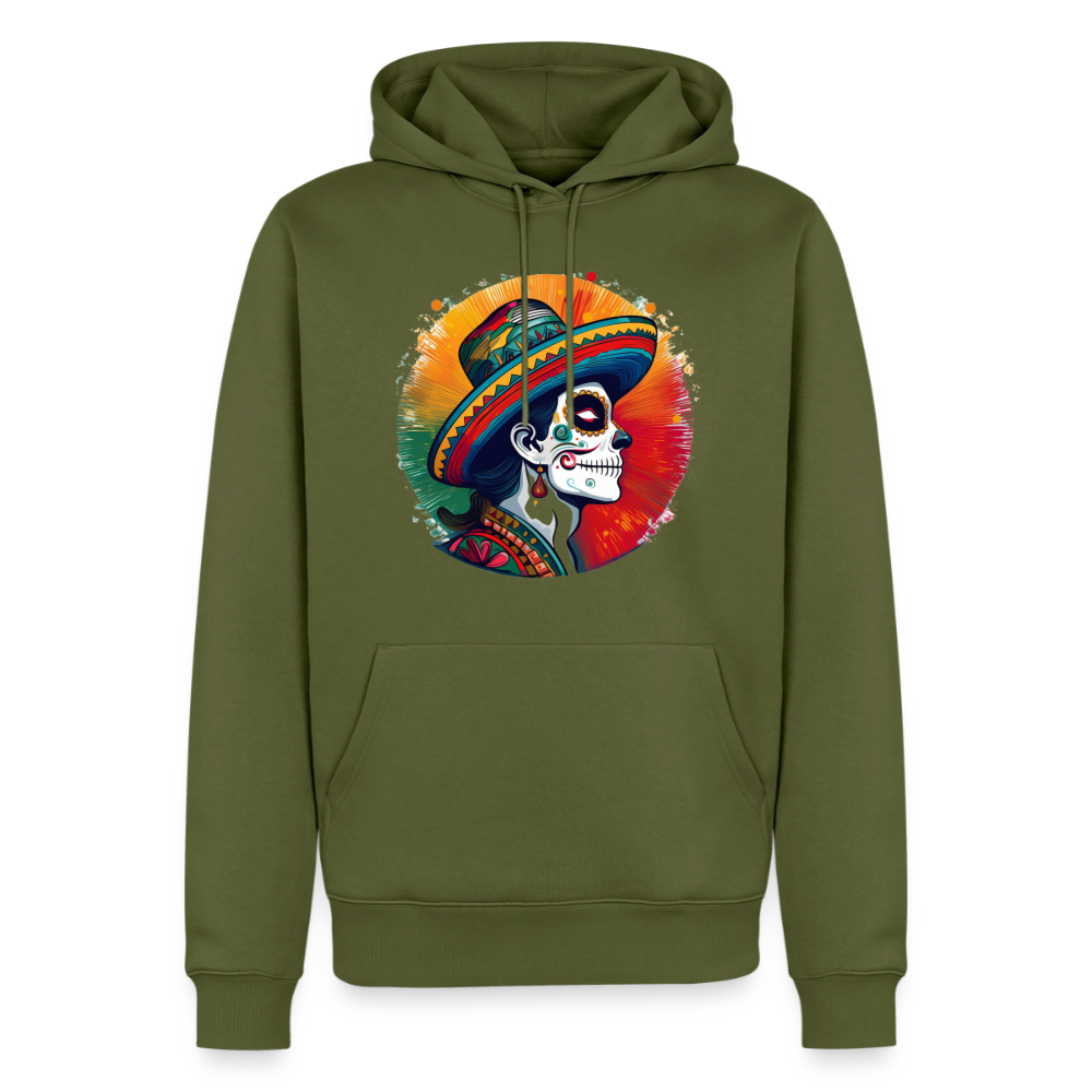 Hoodie Mexico "La Catrina Side" - Khaki