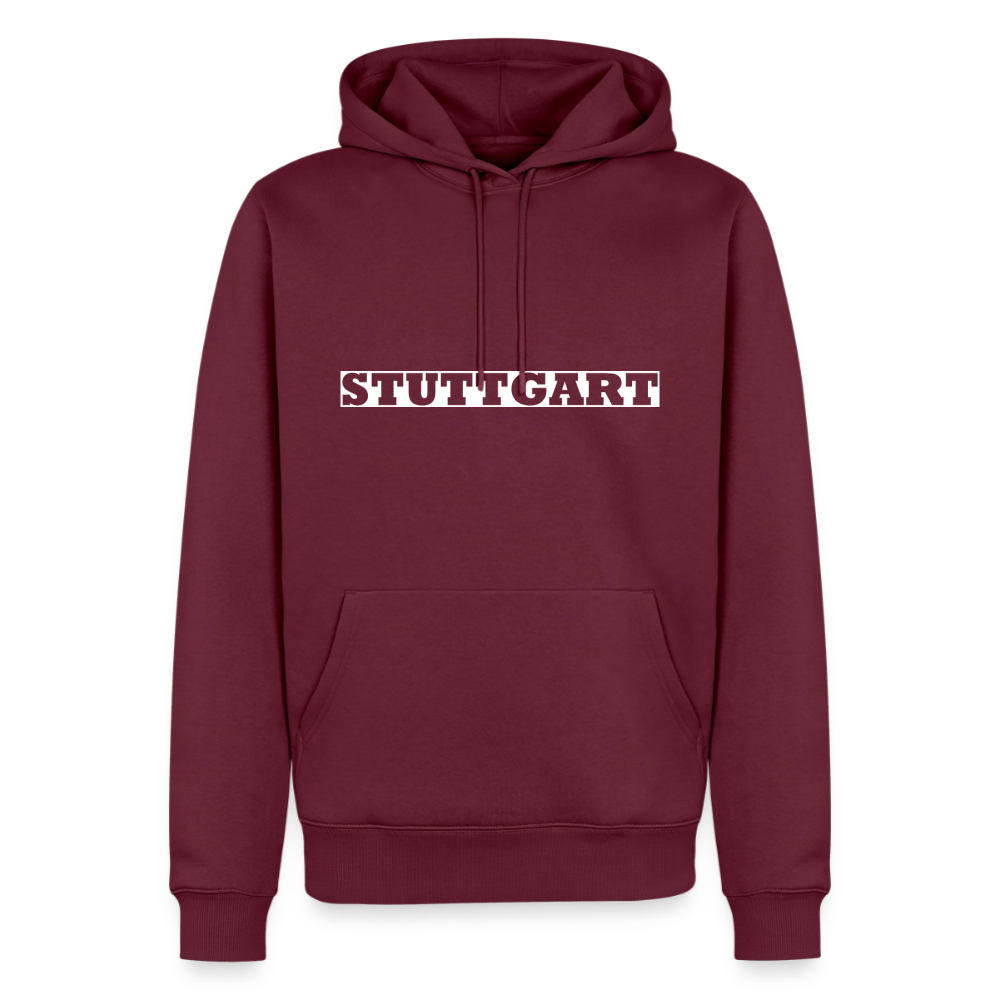 Hoodie Stuttgart "Bold" Bright Edition - Burgunderrot