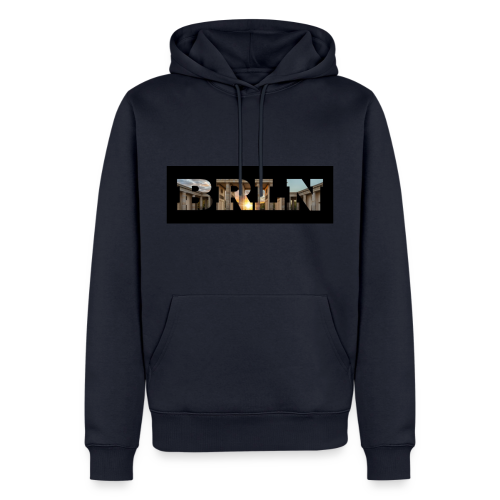 Hoodie Berlin "BRLN Brandenburger Tor" Dark Edition - Navy