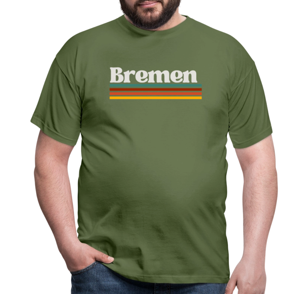 T-Shirt Bremen "Retro" - Militärgrün
