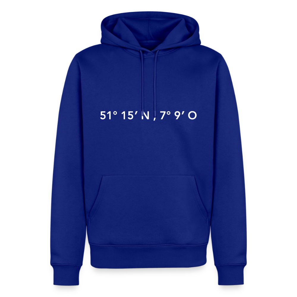 Hoodie Wuppertal "GPS" Bright Edition - Royalblau