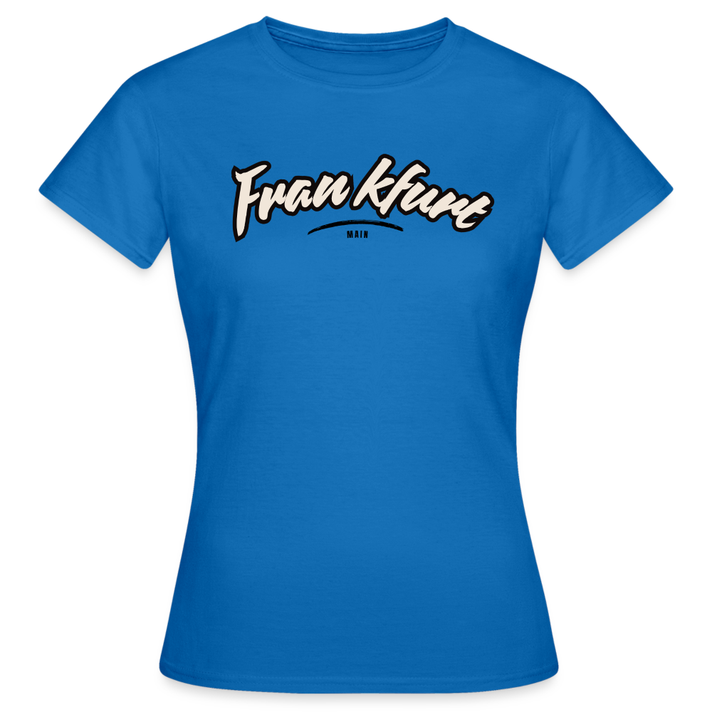 T-Shirt Ladies Frankfurt (Main) "Graffiti Tag" - Royalblau
