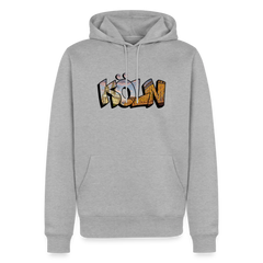 Hoodie Köln "Skyline Sunset" - Grau meliert