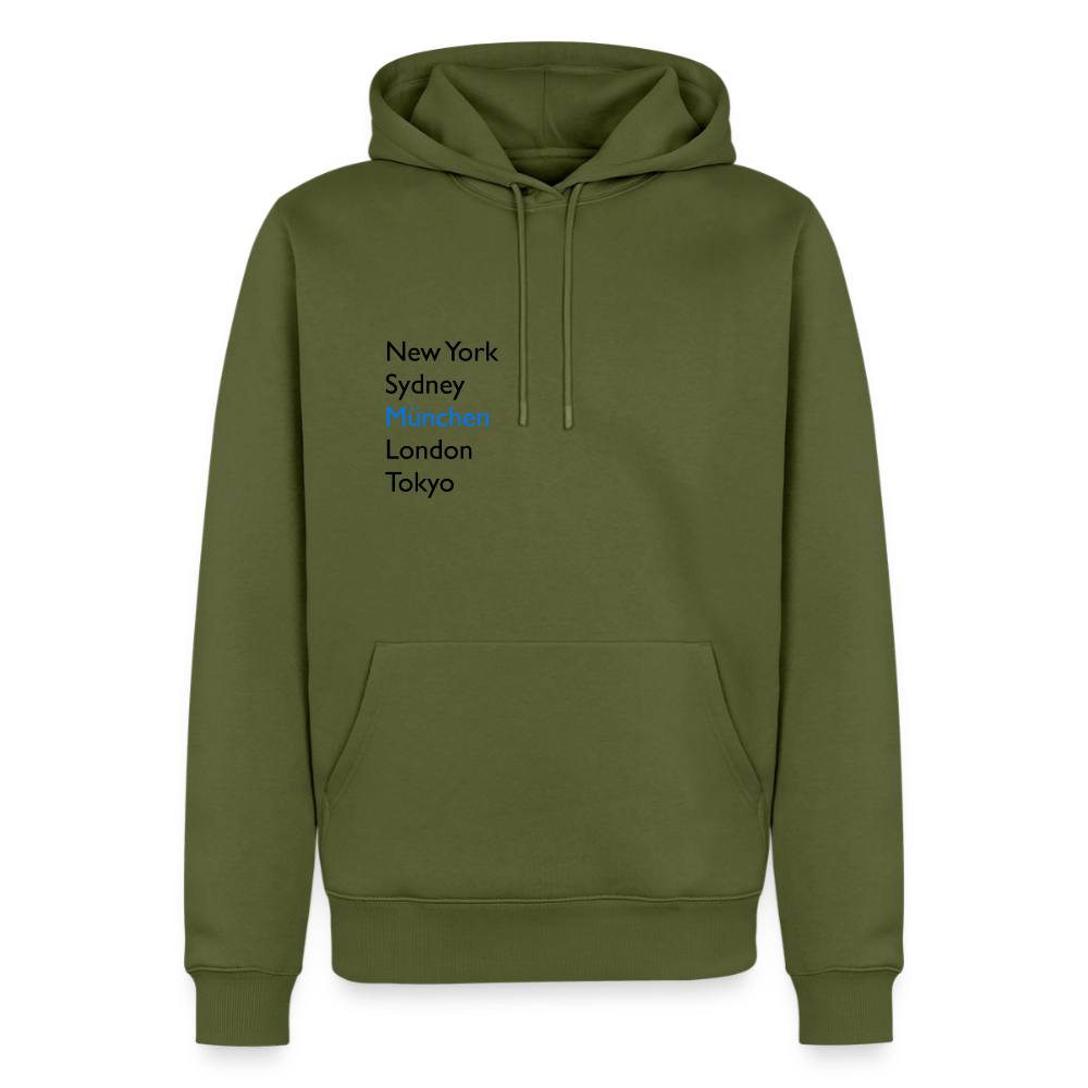 Hoodie München "Metropolen" Dark Edition - Khaki