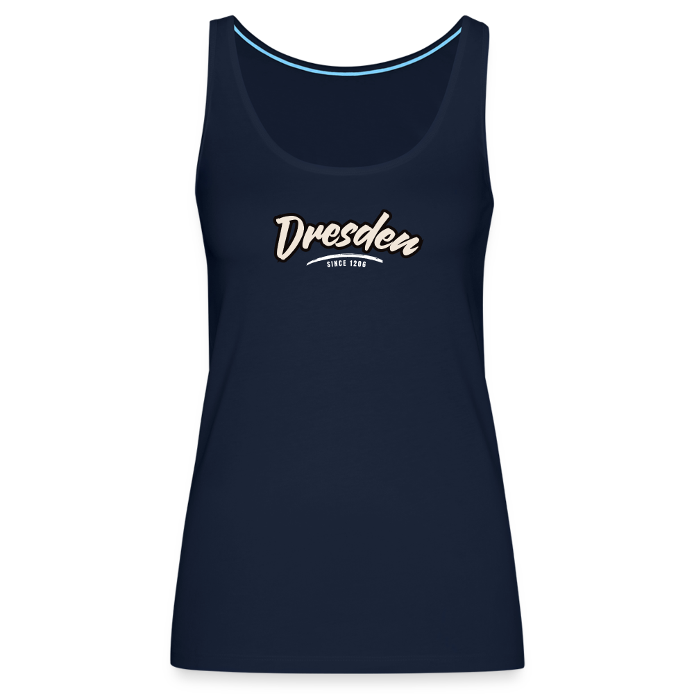 Tanktop Ladies Dresden "Graffiti Tag White" - Navy