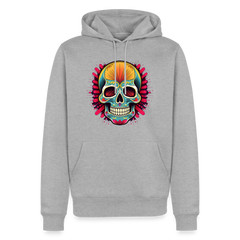 Hoodie Mexico "Mascarilla Craneo" - Grau meliert