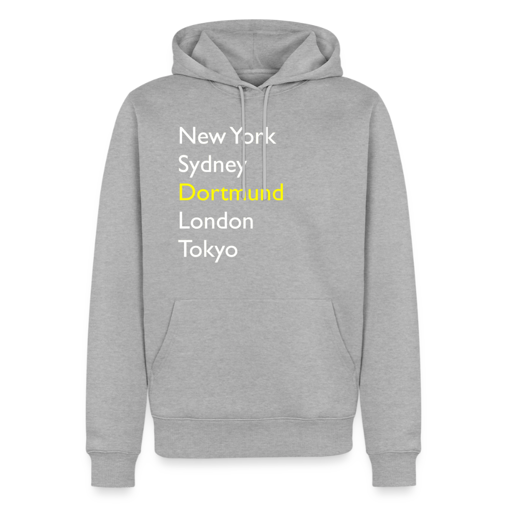 Hoodie Dortmund "Metropolen Big" Bright Edition - Grau meliert