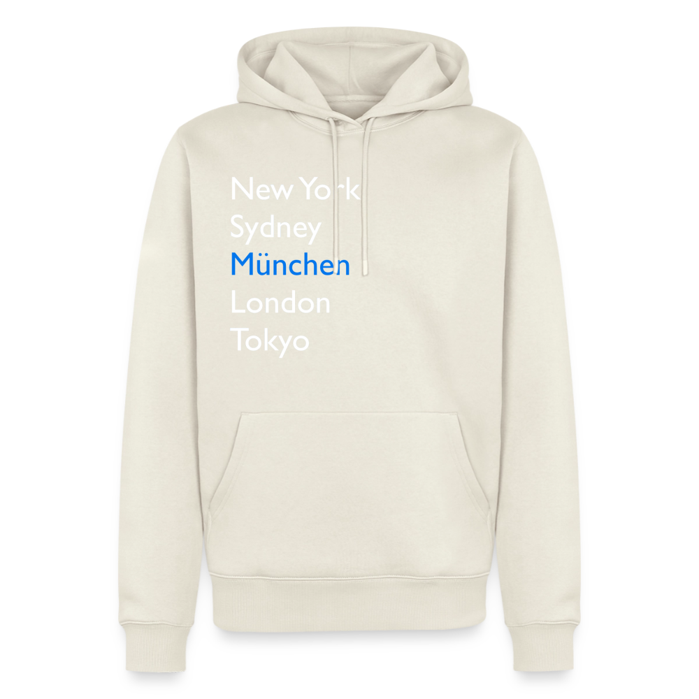 Hoodie München "Metropolen Big" Bright Edition - Naturweiß