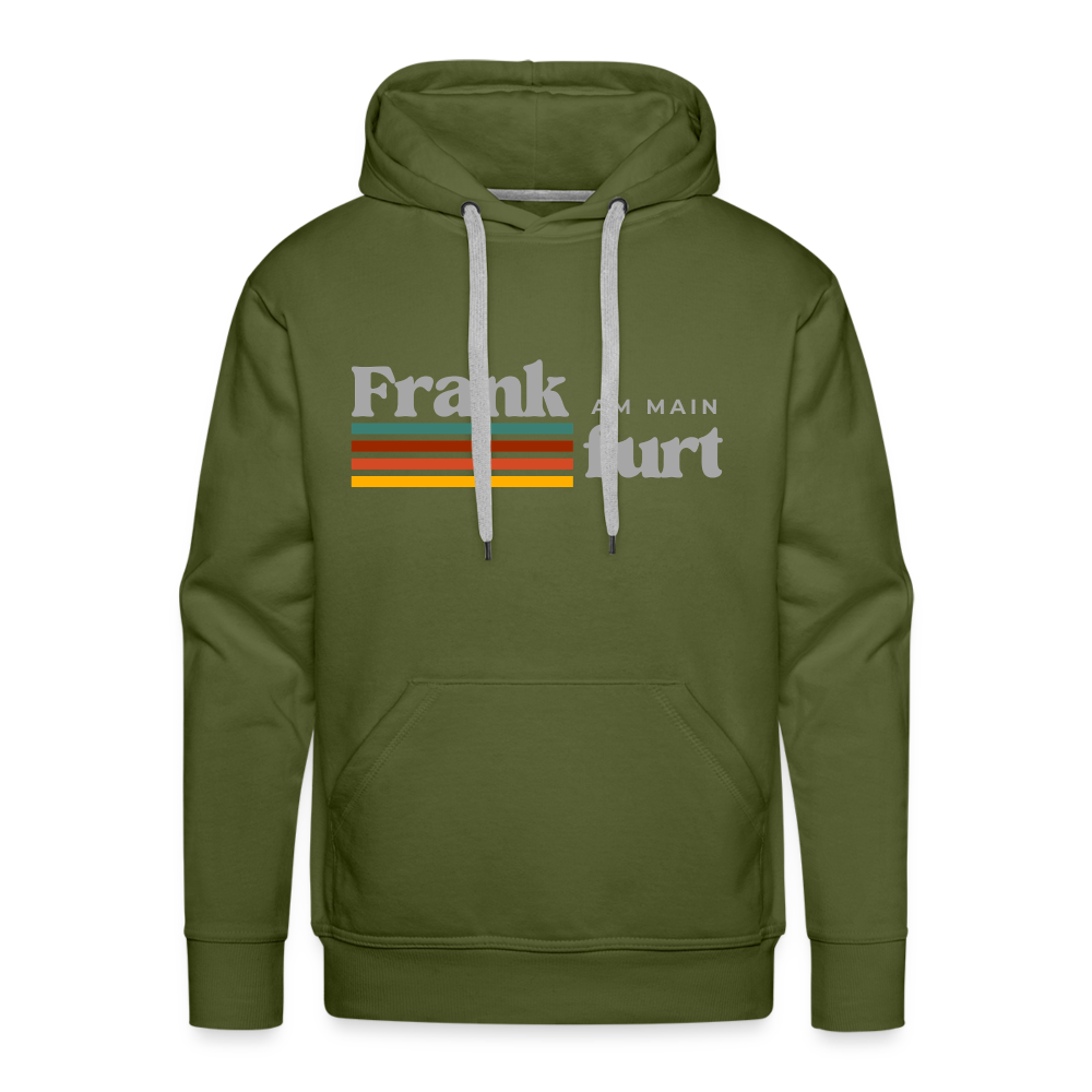 Hoodie Frankfurt (Main) "Retro" - Olivgrün