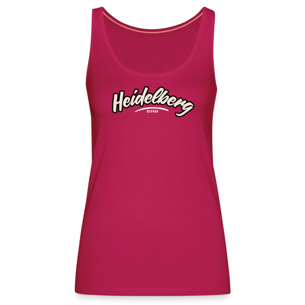 Tanktop Ladies Heidelberg "Graffiti Tag White" - dunkles Pink