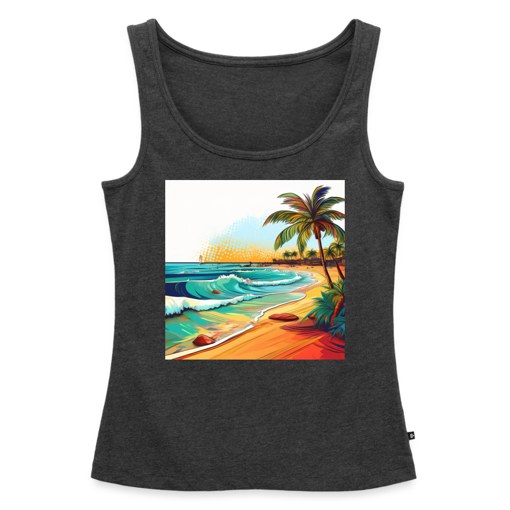 Tanktop Ladies Mexico "Paradise Cancun" - Anthrazit meliert