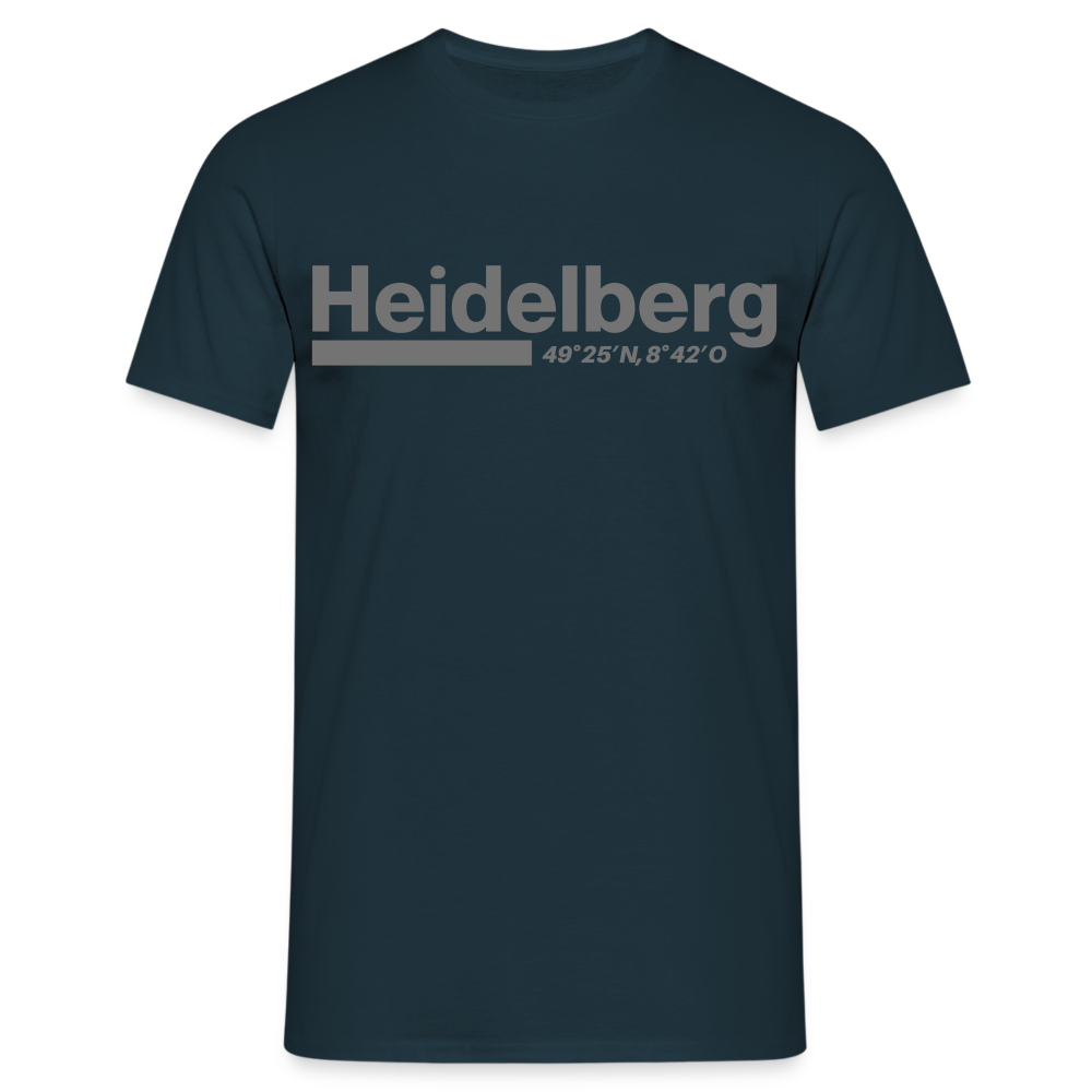 T-Shirt Heidelberg "Bold GPS" - Navy