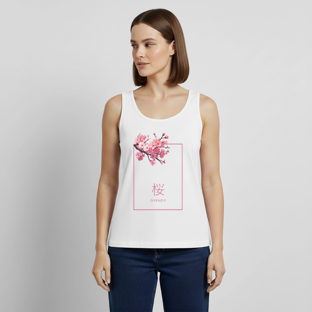 Tanktop Ladies Japan "Sakura" - Weiß
