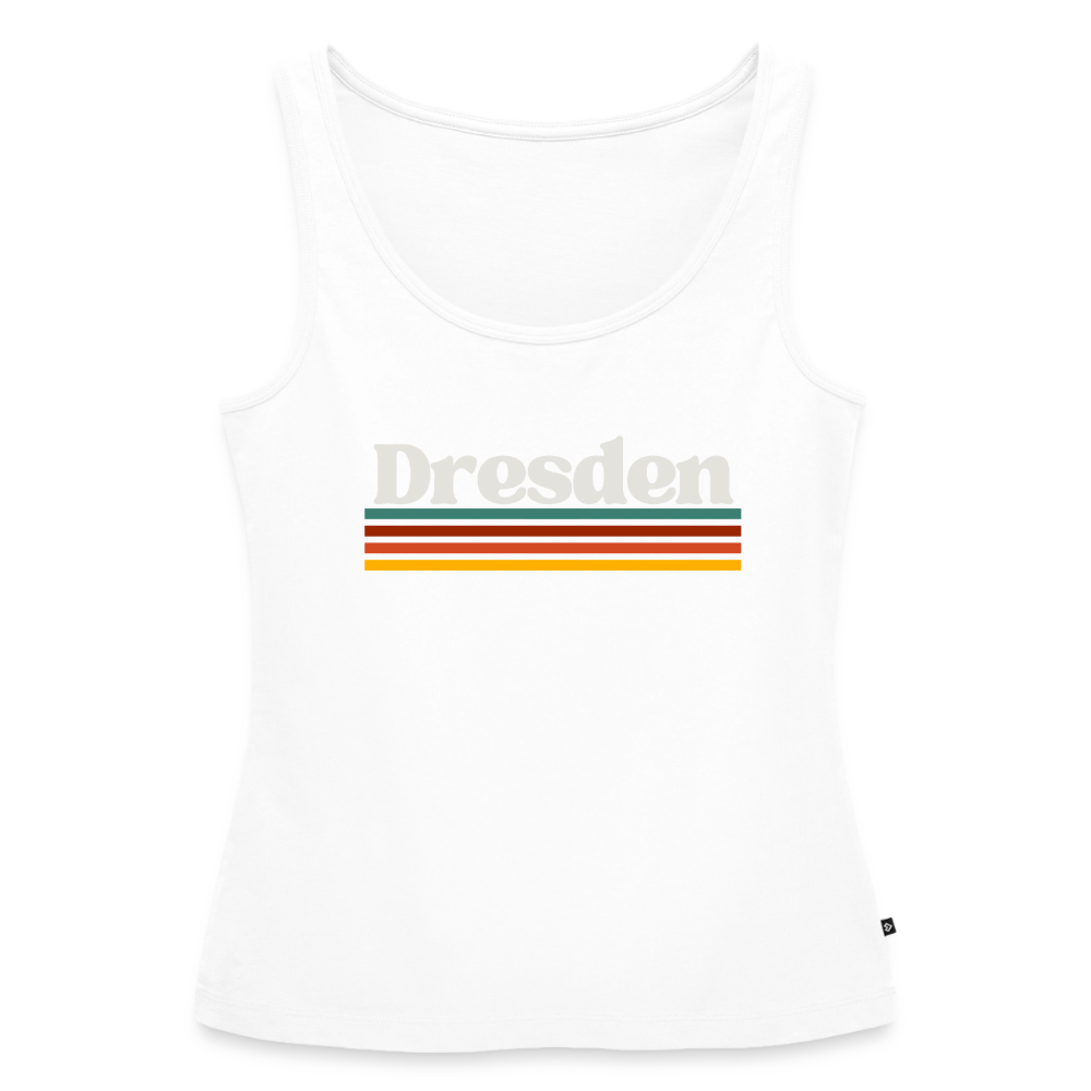 Tanktop Ladies Dresden "Retro" - Weiß