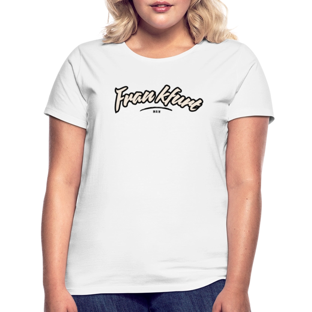 T-Shirt Ladies Frankfurt (Main) "Graffiti Tag" - Weiß