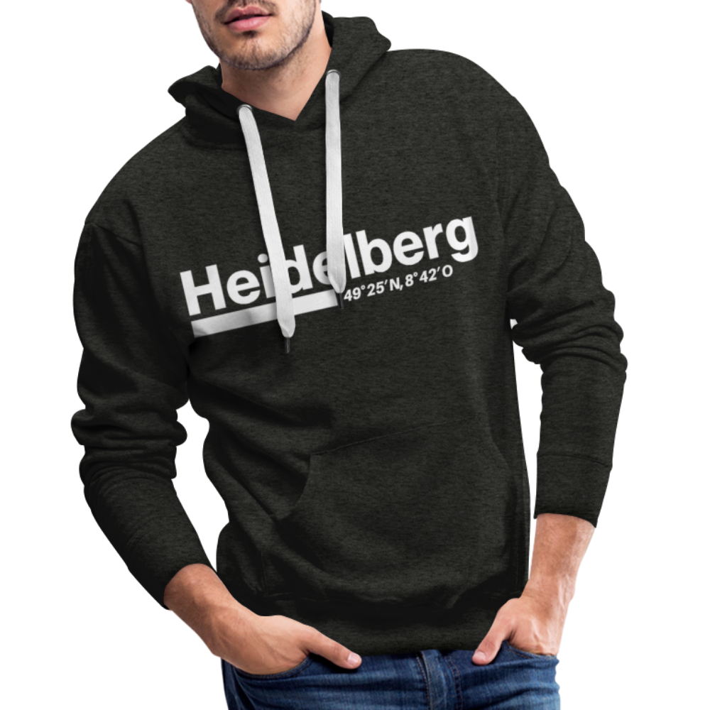 Hoodie Heidelberg "Bold GPS White" - Anthrazit