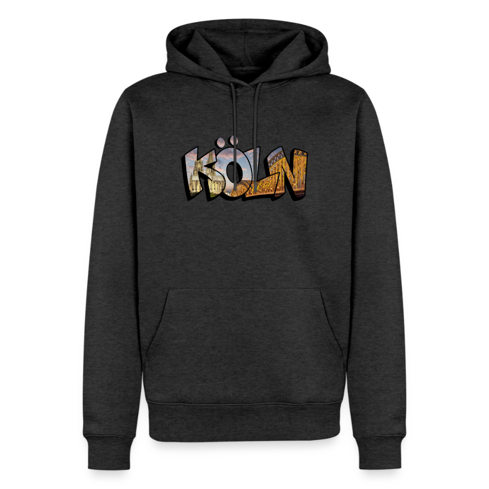 Hoodie Köln "Skyline Sunset" - Anthrazit meliert