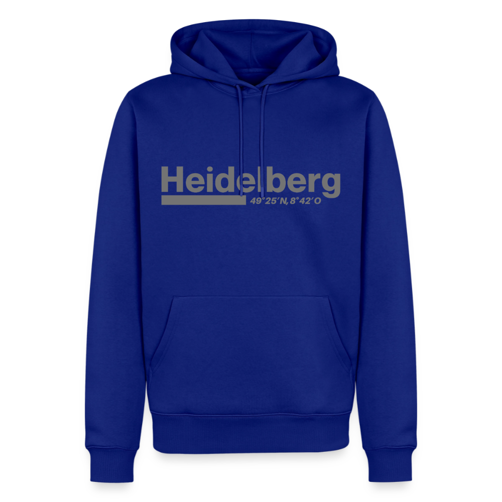 Hoodie Heidelberg "Bold GPS" - Royalblau