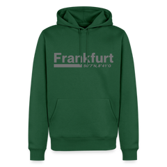 Hoodie Frankfurt (Main) "Bold GPS" - Flaschengrün