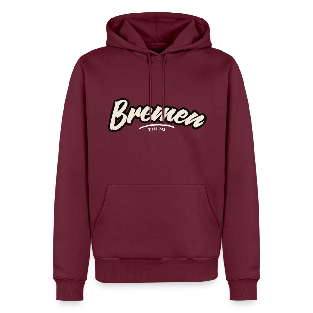 Hoodie Bremen "Graffiti Tag White" - Burgunderrot